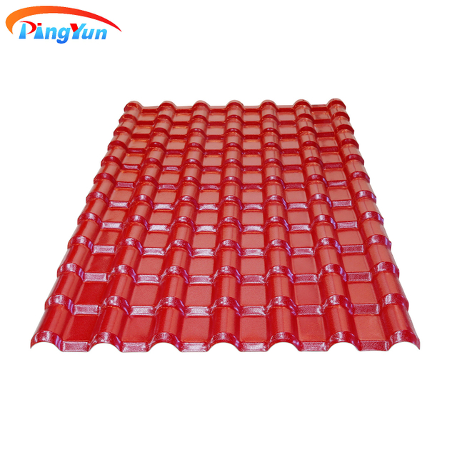 China Pavillion Red Plastic Pvc Roof Tile Manufacturers Pavillion Red