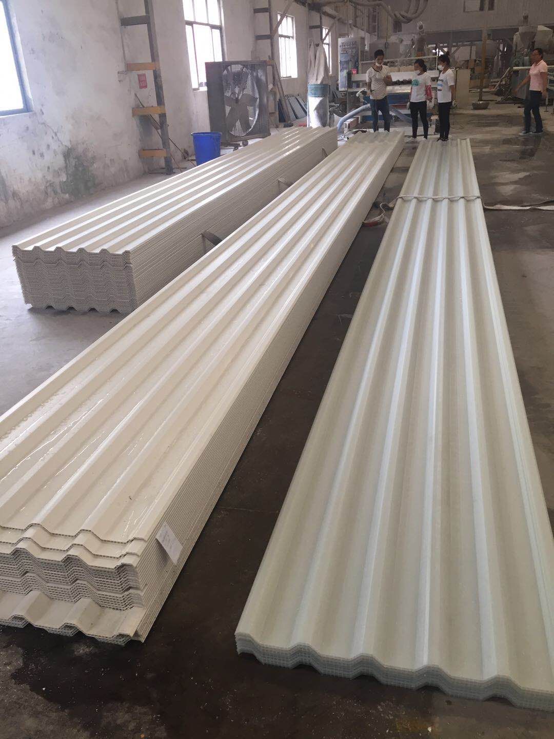 Mexico popular style teja upvcroof tiles/pvc plastic hollow thermo roof sheets for factory