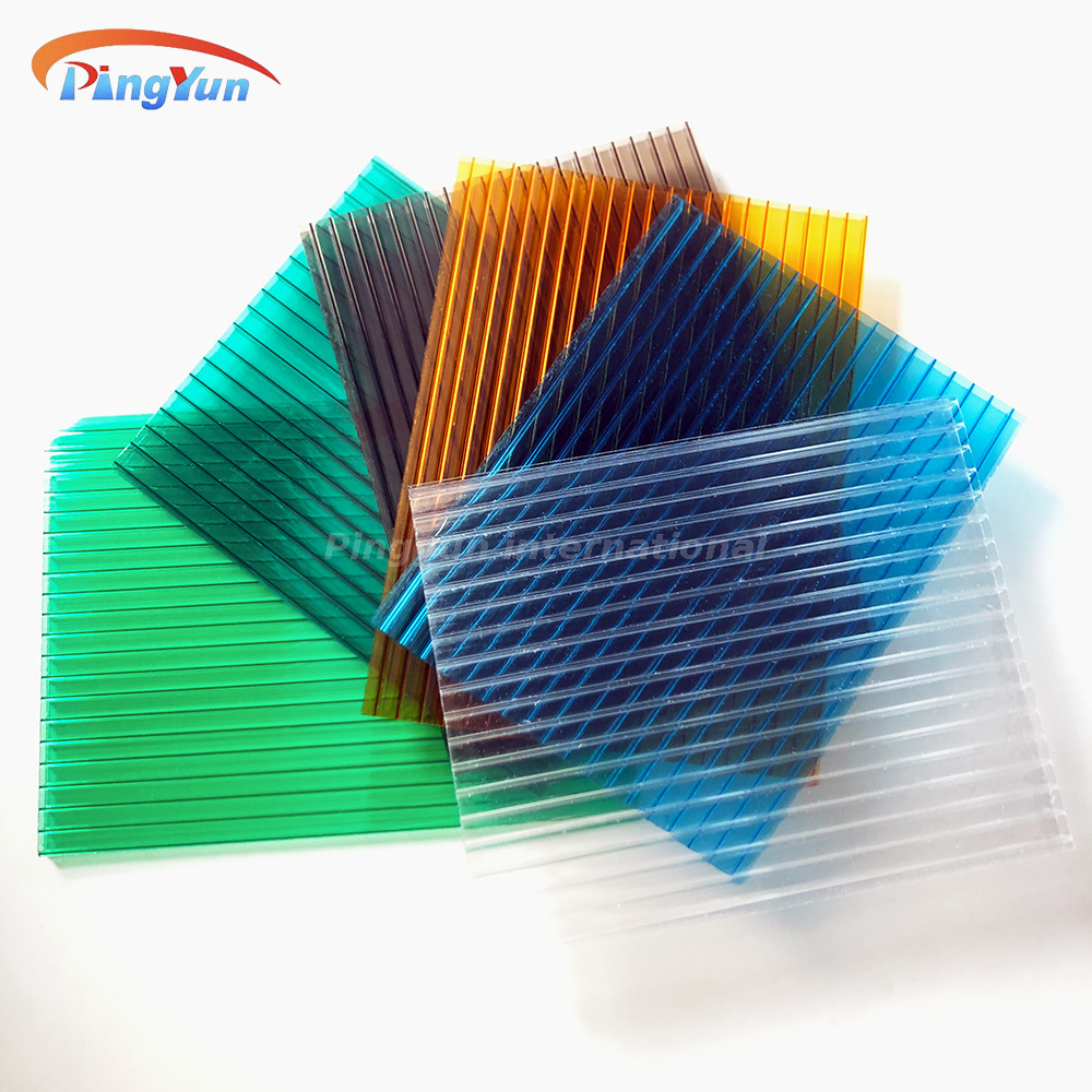 Twinwall Noise Resistance Polycarbonate sheet For Roofing