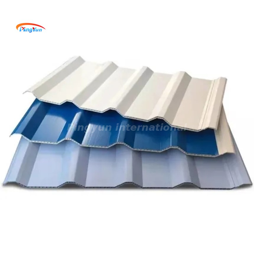 Heat Insulation Black Twinwall hollow PVC Roof sheet