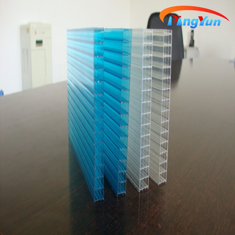 Clear sunlight pc polycarbonate hollow plastic wall sheet roofing panels with low price