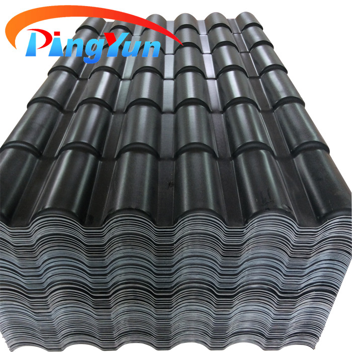Residential House Orange Water Proof PVC Roof Tile