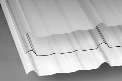High quality Plastic Round wave Polycarbonate Sheet Trapezoidal PC Corrugated Sheet for Warehouse