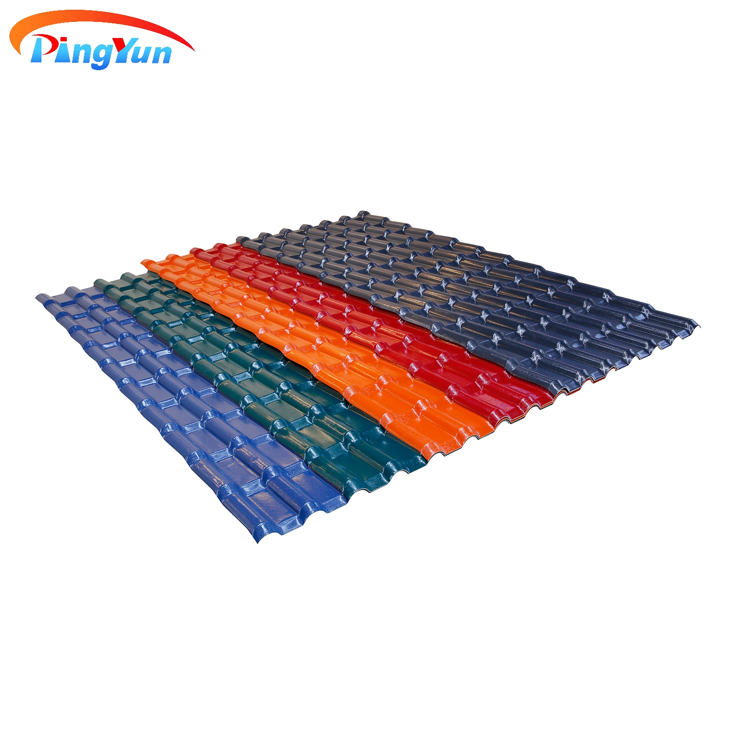 India popular anti-corrosive Spanish Style ASA Synthetic Resin Roof Tile PVC Roof sheet for residential house