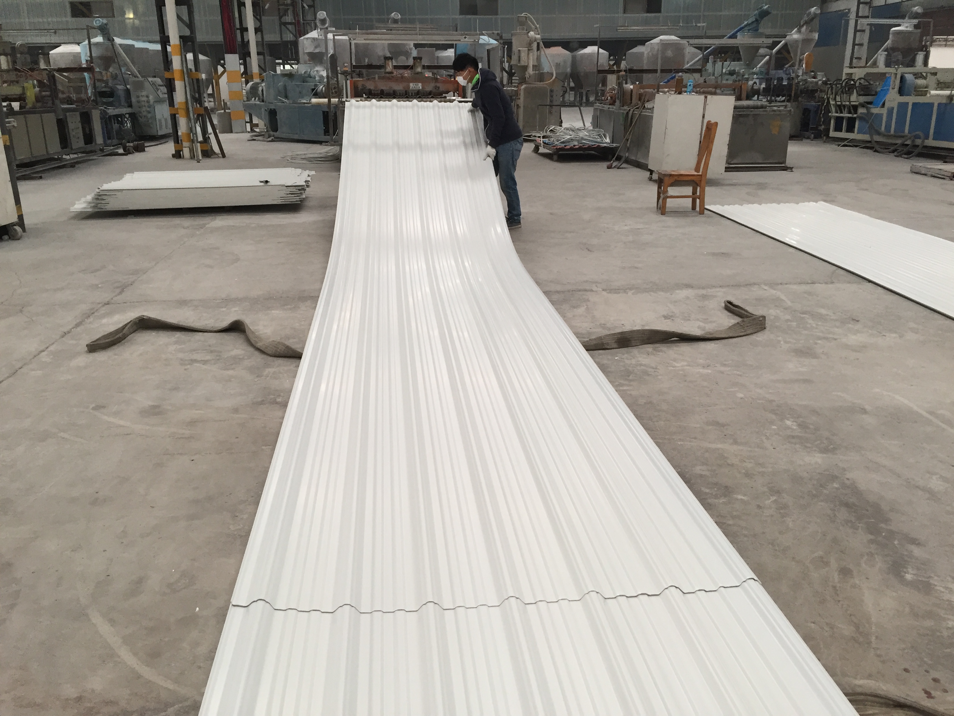 Environmental friendly upvc corrugated roof sheet/pvc plastic roof tile for factory