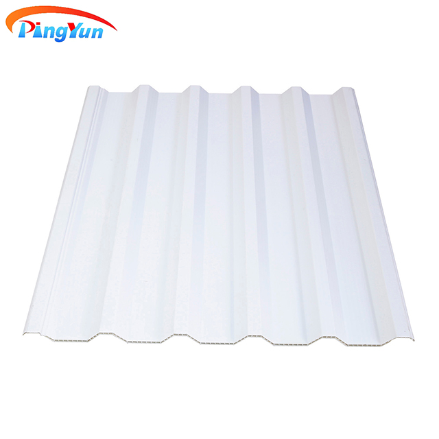 Good sound proof colombia pvc roof tile of wall cladding pvc plastic hollow thermo roof sheet